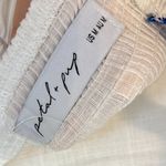 Petal and Pup Nancy Rickrack Maxi Dress in White/Blue Size Medium Photo 8