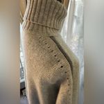 Topshop  knit exposed seam turtleneck oversized relaxed sweater Photo 4