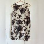 Bryn Walker  Womens Dress Size Small Floral Print Bubble Hemline White Gray Photo 2