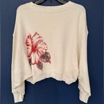 Joie  Caleigh B Oversized Women’s Porcelain White Crop Top Sweater Size Medium Photo 1