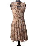 Rebecca Taylor  Floral Silk Shift Dress Dual Lined Size 2 Photo 2