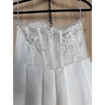 Lulus NWT Eternal Gratitude White Floral Embroidered Strapless Maxi Dress Sz S Photo 7