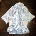 Victoria's Secret NWT Victoria’s Secret Y2K Baby Blue Silky Robe Photo 4