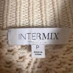 Intermix  Britta Ivory Cold Shoulder Cableknit Wool Sweater Size Petite Photo 8