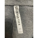 Fabletics Pullover Top Twisted Side Scoop Neckline Long Sleeve Heathered Gray XS Photo 8