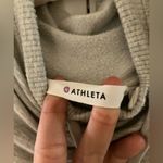 Athleta  Solitude Gray Cowl Hoodie Dress Photo 2