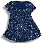 Allegra K  Woman Blue Dress XL Star Smocked Whimsigoth ACOTAR Celestial Fairy Photo 1