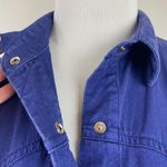 Gitano Dress Large Navy Blue Pearl Snap Denim Western Long Sleeve A Photo 1