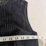 Orla Kiely Black Embroidered Grid Mesh Sleeveless Knee Length Dress Size 8 Photo 9