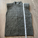 L'Agence L’Agence Sweater Vest Extra Small Pullover With Shoulder Pads Gray Photo 6