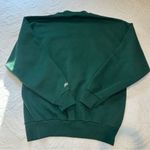 Bike Vintage Embroidered Christmas Crewneck Sweatshirt. Size: Large. Dark Green. Green Photo 4