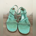 Ralph Lauren  heels STRAPPY size 6.5 blue leather wedding guest event party Photo 2