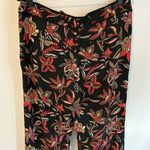 Scotch & Soda Black Floral Crepe Pants Photo 5