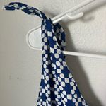 Banana Republic Blue Design One Shoulder Tie Dress Size 10 Photo 2