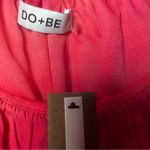 DO+BE  Vibrant Pink coral Layered Sleeve Crop Top Photo 2
