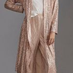 Anthropologie NWT Mare Mare Sequin Duster in Rose Color, Size S Photo 1