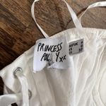 Princess Polly Ivory Corset Bustier Strapless key Boned Lace Up US 0 xxs Photo 3