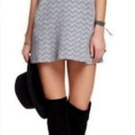 Free People ‎ Twiggy Cotton Mock Neck Mini Dress Size Medium Photo 0