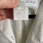 Oscar de la Renta Vintage White Pinstriped Suit Size 4 Photo 9