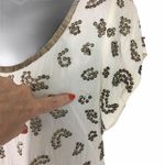 French Connection white shirt dress brass beading Photo 1