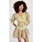 ALEMAIS‎ Daisy Spliced Mini Dress Size 4 Photo 5