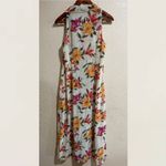 Victoria's Secret Vintage | Victoria’s Secret VS tropical floral button front collared sheer dress Photo 4