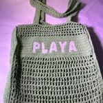 C&C California  Green Crochet Tote Photo 2