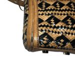 Rebecca Minkoff MAC Woven Leather Crossbody Tan Black Chain Strap Shoulder Bag Photo 7