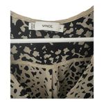 Vince  Black and Cream Patterned animal print Tank Top Sz S Photo 1