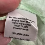 Eileen Fisher  Linen Light Green Button-Up Shirt Photo 2