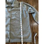 Las Olas  Vintage Womens Green 100% Cotton Button Up  Long Sleeve Cardigan Medium Photo 5