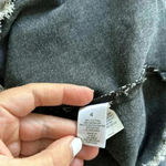 LOGO By Lori Goldstein 4/$25   Distressed Edges Denim Jacket Frayed Grey Sz 4 Photo 8
