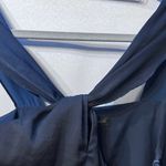 Banana Republic NWOT  Navy Halter Square neck criss cross back keyhole, Size M Photo 6