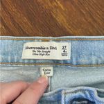 Abercrombie & Fitch Abercrombie the 90s straight ultra high rise distressed curve love jeans size 4S Photo 1