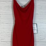 B Darlin Womens Red Spaghetti Strap Short Cocktail Body Con Dress M Photo 3
