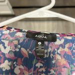 AQUA NWT Brand Floral Wrap Dress in Pink and Navy Size M Photo 3