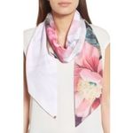 Ted Baker ππ Evonna Expressive Pansy Skinny Scarf Photo 4