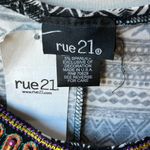 Rue 21 Crop Top Tribal Tank Black White Aztec Womens Junior M Shirt Knit Photo 5