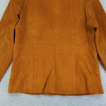 MontanaCo Suede Leather Jacket Women's Full Zip Copper Orange Warm Tone Large Photo 5