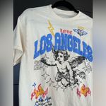 TRUST THE UNIVERSE Los Angeles Distressed 100% Cotton T Photo 1