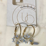 Urban Outfitters  Gold and Blue Asymmetrical Earrings‎ Photo 0