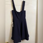 Teeze Me  Navy Blue Fit &‎ Flare Dress Size 3-4 Photo 3