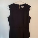 Calvin Klein  Sleeveless Sheath Dress Black Ruffle 6 Photo 1