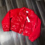 Vigoss  Glossy Red Puffer Jacket Photo 6