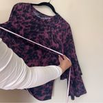 Bold Elements  Purple Leopard Top Photo 5