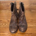 Steven By Steve Madden Steven by Steven Madden Distressed Brown Leather Western Ankle Boots Photo 3