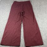 Nanette Lepore Nanette‎ Lepore Wide Leg Pants Womens Size 10 Burgundy Flat Front Relaxed NWT Photo 1