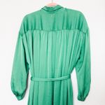 Misa NWT ‎ Los Angeles Elise Maxi Shirt Dress Green Size Medium Photo 7
