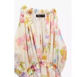 ZARA Multicolor Floral Chiffon Sleeveless Cami Camisole Maxi A-line Tank Dress L Photo 9