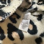Socialite Fuzzy  Leopard Print Quarter Snap Pullover Photo 3